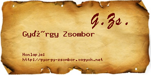György Zsombor névjegykártya