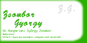 zsombor gyorgy business card